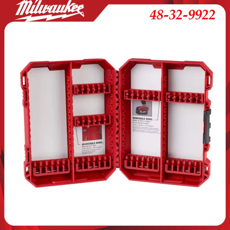 Milwaukee Heavy-Duty Impact Drill Bit Kit 1/4" Hex Magnetic Screwdriver Bits Organized in Portable Storage Case
