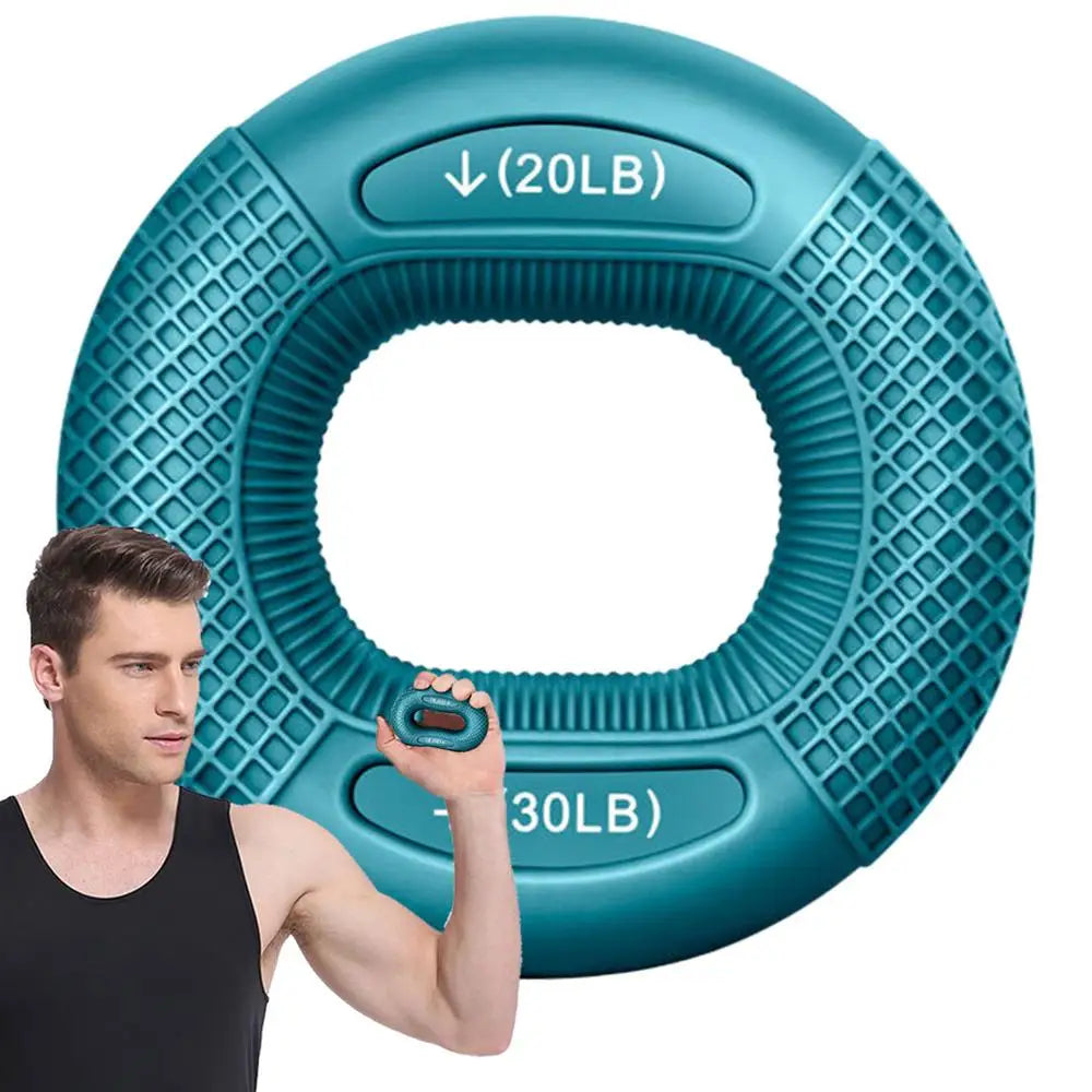 Silicone Finger Strengthener Ring, Hand and Wrist Muscle Trainer Ring, Carpal Expander for Exercise and Fitness