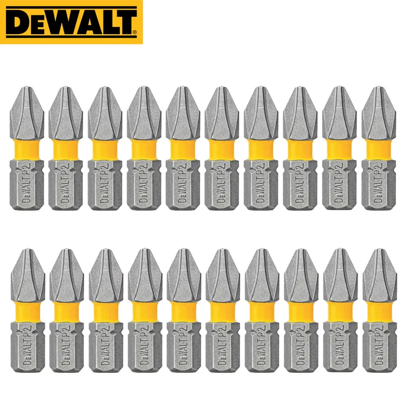 DEWALT PH2 SL8 Philips Slotted Drill Bits Series 10X 20X 89MM 63.5MM 57MM 50MM 25MM Original Screwdriver Batch Header
