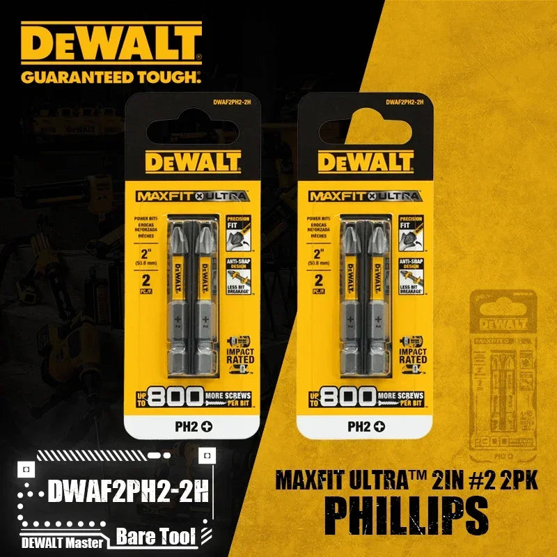 DEWALT DWAF2PH2-2H Punta PHILLIPS MAXFIT ULTRA 2IN # 2 2PK Accesorios para herramientas eléctricas