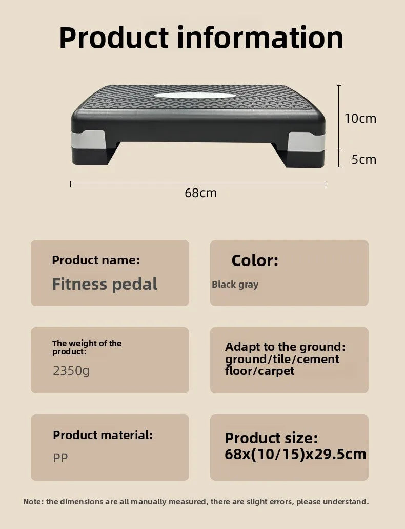 Aerobic Fitness Pedal, Home Exercise Rhythm Trainer, Opening and Closing Jumping Step, Indoor Step Pedal,Fitness Pedal,Fitness