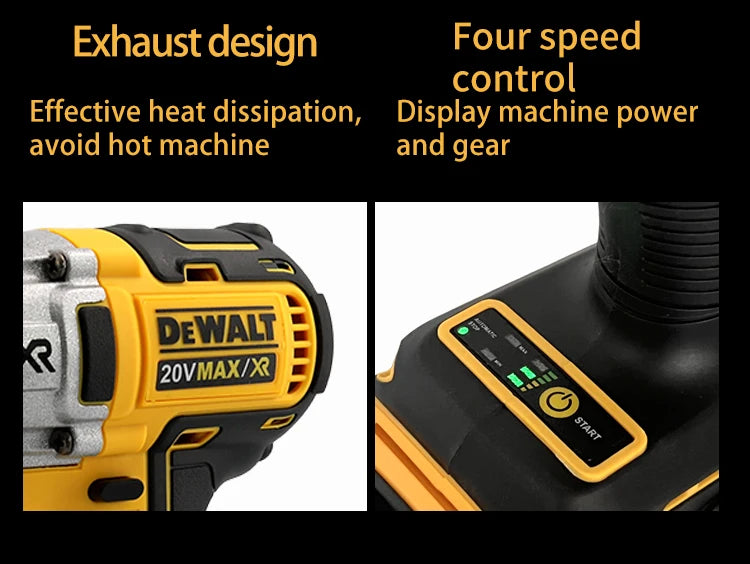 DEWALT DCD887 Cordless Brushless Electric Screwdriver Drill Tool Power Tool for Removing Screws and Drilling