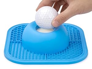 Slow Feeder Dog Bowls & Lick Mat for Liquid and Thick Treat, Anti-Slip Dog Lick Bowl with Interactive Rolling Ball, 5/6 Cup Pup Licking Toy for Large Medium Small Dogs and Cats Blue