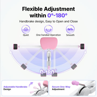 MERACH 180° Split Machine 6-Level Leg Stretcher, 300 LBS Capacity Stretching Equipment with Comfort Pad, Improves Flexibility for Dance, Gymnastics, Sports, and Home Training Gear