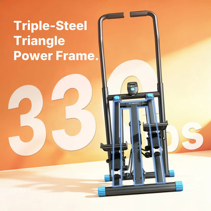 MERACH Stair Stepper Foldable Full Body Workout Silent Multi-functional Adjustable Fitness Climbing Machine for Home Use Exercise Running Sweating