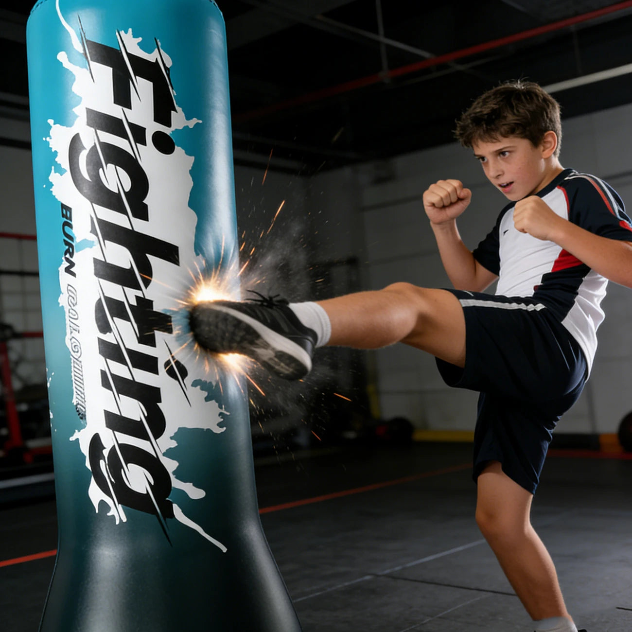 1 unidad de saco de boxeo inflable, juguete de saco de boxeo inflable, regalos para niños, para Taekwondo, MMA y para liberar la energía retenida
