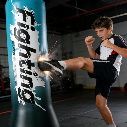 1 unidad de saco de boxeo inflable, juguete de saco de boxeo inflable, regalos para niños, para Taekwondo, MMA y para liberar la energía retenida