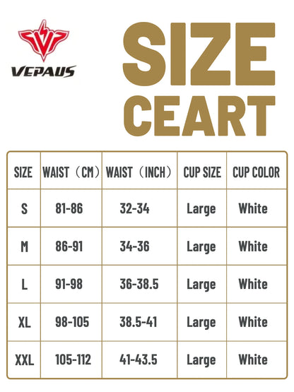 VEPAUS Men's Athletic Compression Shorts with Protective Cup Pocket, Printed Design and Performance Fit Baseball, Hockey, MMA
