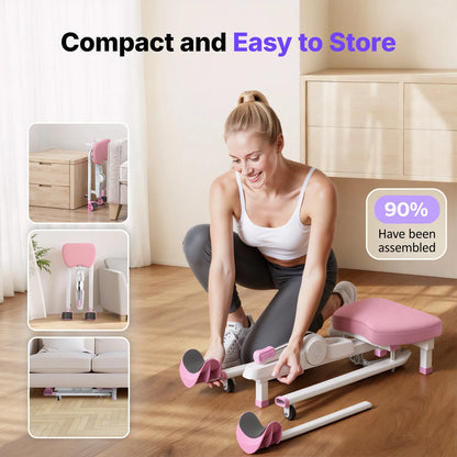 MERACH 180° Split Machine 6-Level Leg Stretcher, 300 LBS Capacity Stretching Equipment with Comfort Pad, Improves Flexibility for Dance, Gymnastics, Sports, and Home Training Gear