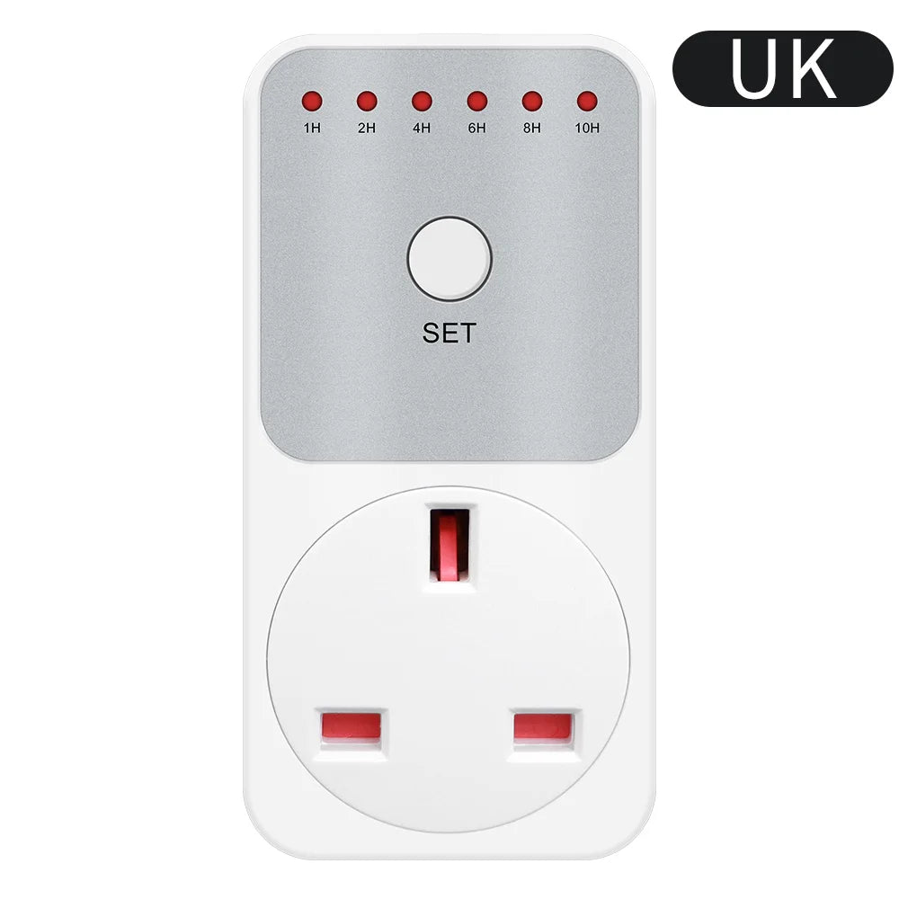 10Hr Countdown Timer Socket Plug Intelligent Time Setting Switch Control Socket Electricity Power Metering Socket