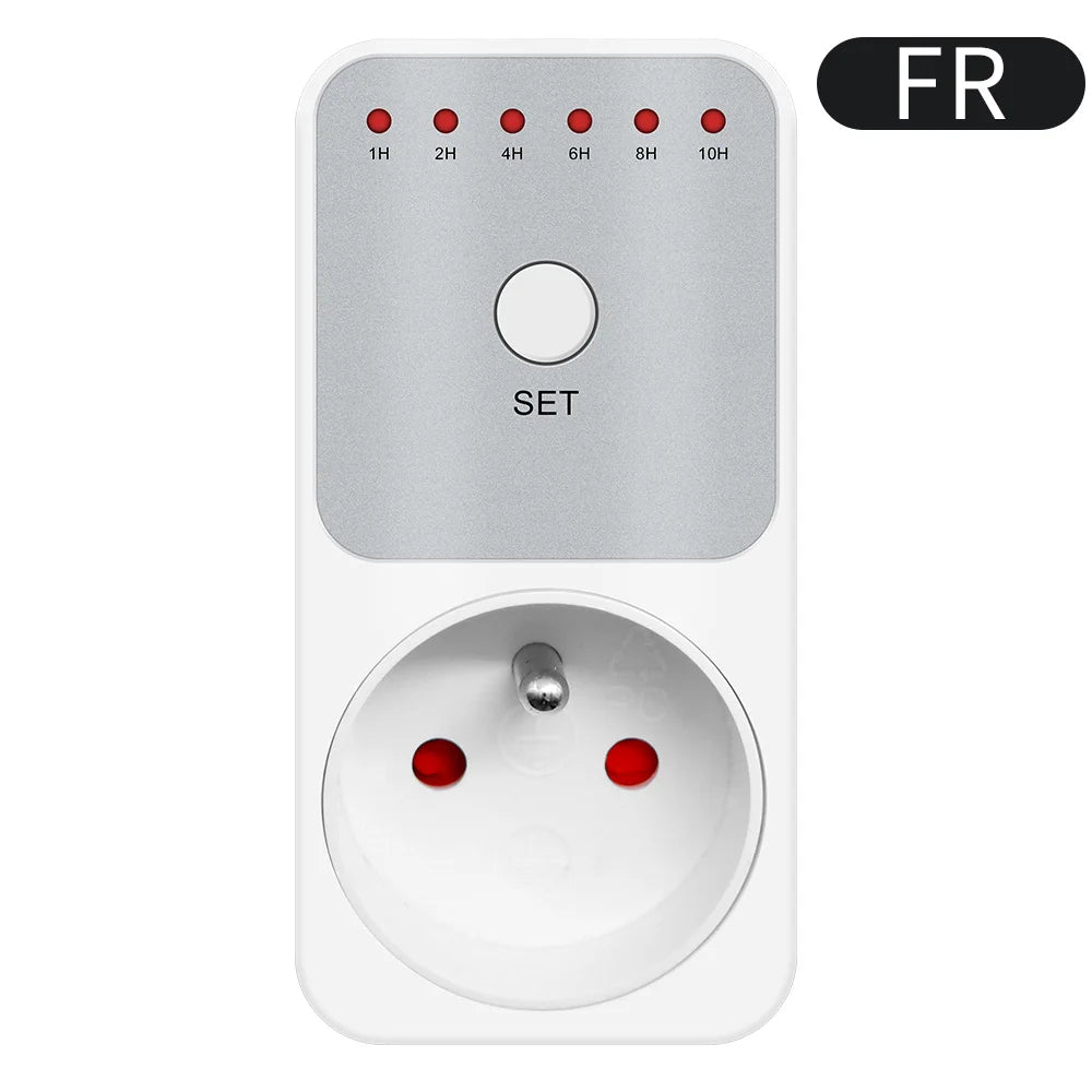 10Hr Countdown Timer Socket Plug Intelligent Time Setting Switch Control Socket Electricity Power Metering Socket