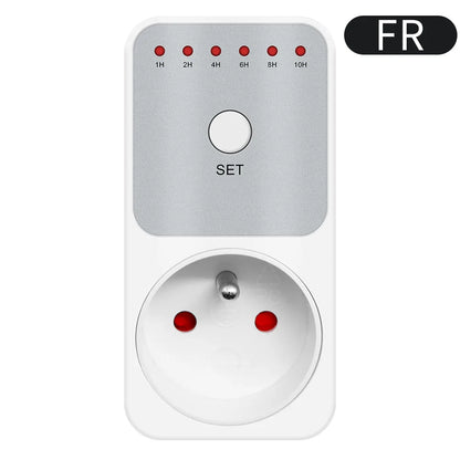10Hr Countdown Timer Socket Plug Intelligent Time Setting Switch Control Socket Electricity Power Metering Socket