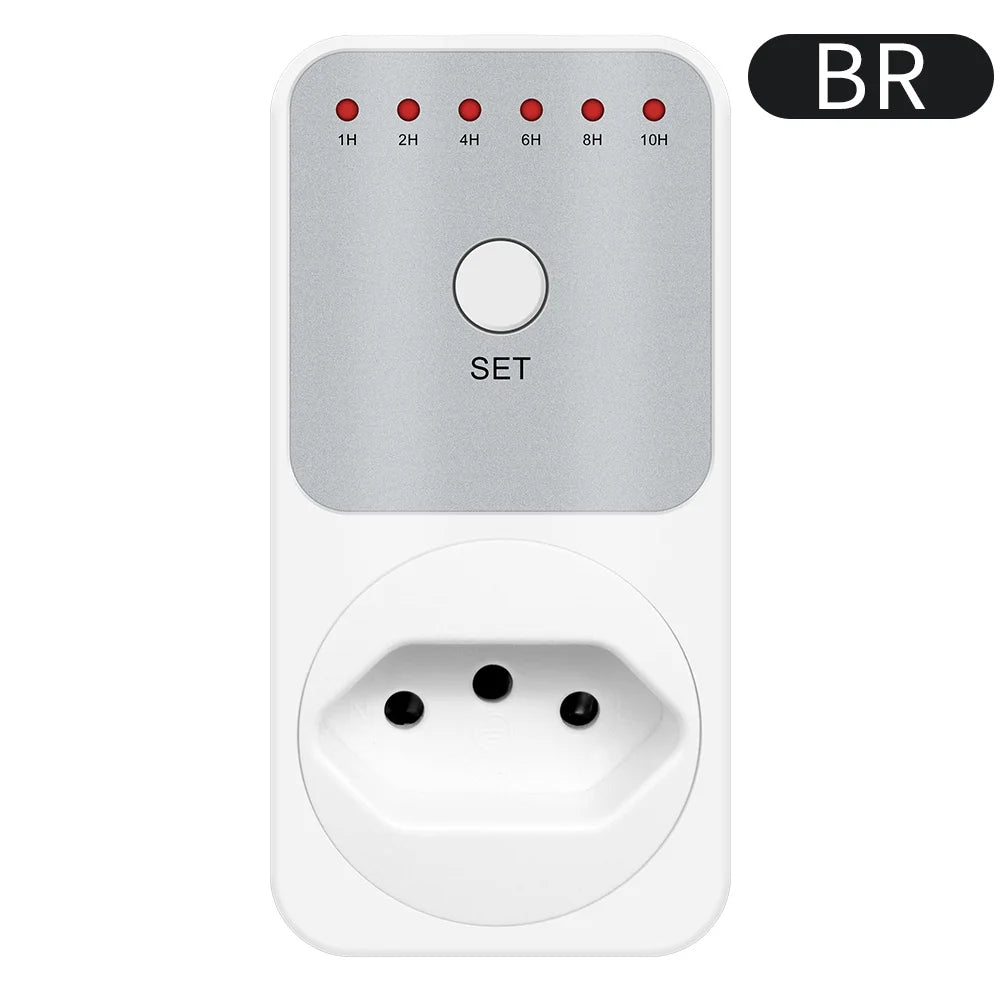 10Hr Countdown Timer Socket Plug Intelligent Time Setting Switch Control Socket Electricity Power Metering Socket
