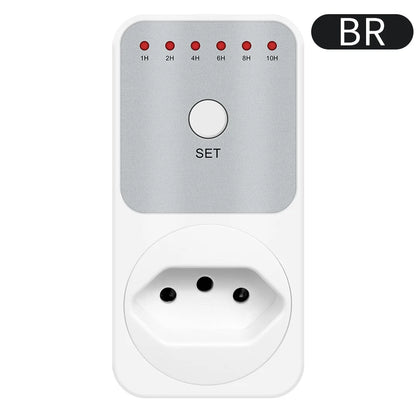 10Hr Countdown Timer Socket Plug Intelligent Time Setting Switch Control Socket Electricity Power Metering Socket