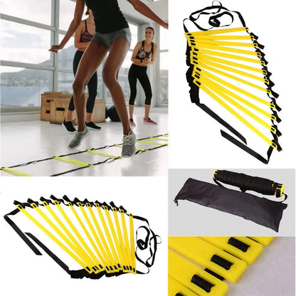 Escalera de velocidad de agilidad, correas de nailon, equipo de entrenamiento, ágil, para Fitness, Fútbol