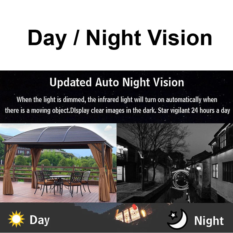 JIENUO-cámara de seguridad CCTV 4K HD AHD, sistema de vigilancia, 1080P, 5MP, impermeable, visión nocturna infrarroja, TVI, para el hogar
