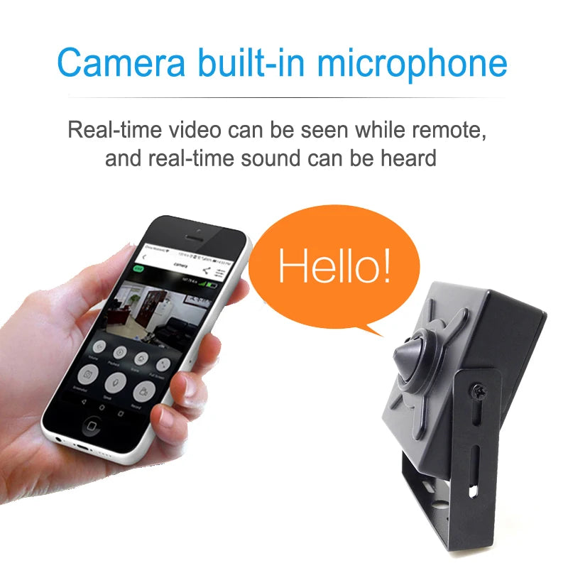JIENUO 5MP Mini cámara IP Poe Audio Micro Cctv seguridad Video vigilancia IPCam interior Onvif HD red cámara doméstica ICSee Xmeye