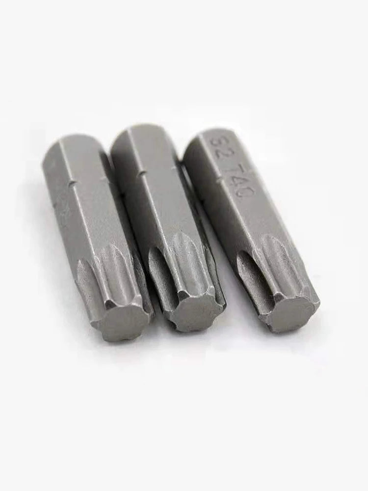 1 Inch T6 T7 T8 T9 T10 T15 Torx Screwdriver Bit Set S2 Steel 1/4 Inch 6.35mm Hex Shank Electric Screwdriver Bits For Power Tools