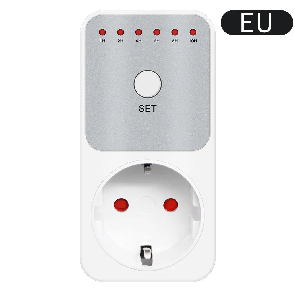 10Hr Countdown Timer Socket Plug Intelligent Time Setting Switch Control Socket Electricity Power Metering Socket