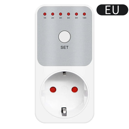 10Hr Countdown Timer Socket Plug Intelligent Time Setting Switch Control Socket Electricity Power Metering Socket