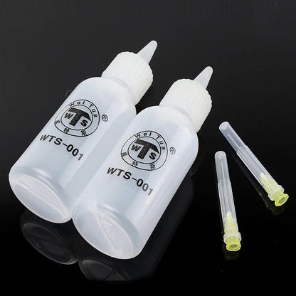 50ml Needle Tip Plastic Rosin Bottle Cleaning Liquid Flux Alcohol Oil Dispenser Plastic Hand Bottle Cleaner DIY Repair