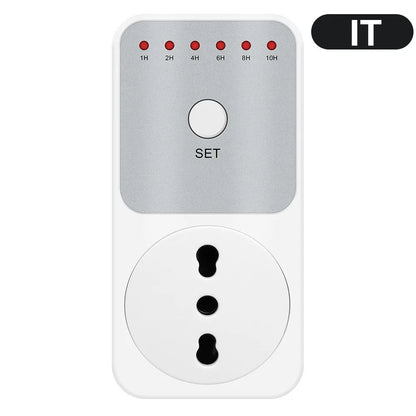10Hr Countdown Timer Socket Plug Intelligent Time Setting Switch Control Socket Electricity Power Metering Socket