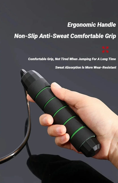 The New Jump Rope Steel Wire Skipping Exercise Adjustable Jumping Fitness Workout Training Home Sport Equipment Tangle-Free