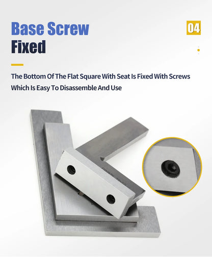 90 Degree Flat Edge Square Ruler Carpentry Square Metal Angle Measuring Tool Multi Carpentry Square Woodworking Tools Try Square