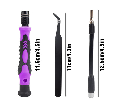 115-in-1 Magnetic Screwdriver Bit Kit, Torx Phillips Screwdriver Set with Removal Wrench, Repair Hand Tools for Phone & PC