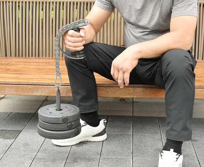 Wrist Strengthener Adjustable Resistance Grip Forearm Trainer Gym Equipment for Barbell Attachment Arm Muscle Training Fitness