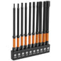 10/20Pcs Impact Hex Bit Set Metric and SAE S2 Alloy Steel Allen Wrench Drill Bit with Magnetic Tips 1/4in Screw Driver Drill Bit