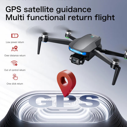 S-X1 MAX 4K Dron profesional con cámara HD cardán de 3 ejes GPS Dron sin escobillas 5G WIFI pantalla Control remoto RC Quadcopter Juguetes