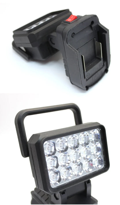 Luz de trabajo LED de 3 pulgadas para batería Makita de 18V/21V BL1830, foco para exteriores, lámpara de emergencia, accesorios para herramientas eléctricas