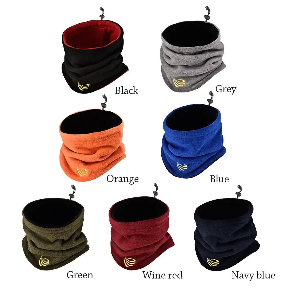 Winter Outdoor Sports Scarves Fleece Neck Gaiter Ski Tube Scarf Half Face Cover For Men Women Cold-proof Collar Neckerchief