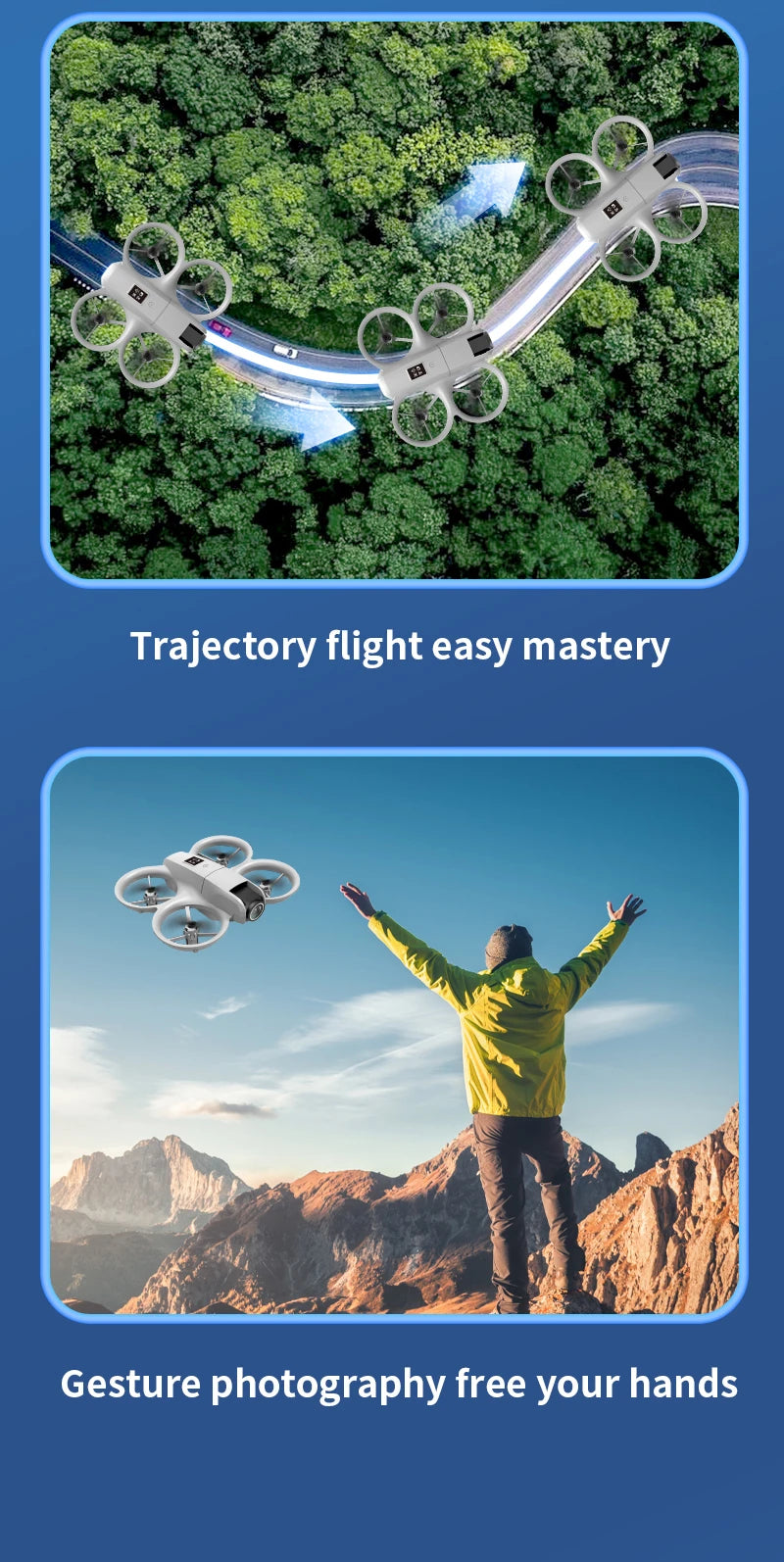 Mini Dron H135 4K Profesional con Cámara Dual, Modo Sin Cabeza, Evitación de Obstáculos, WiFi FPV, Dron 360 °   Helicóptero de Juguete RC Quadcopter