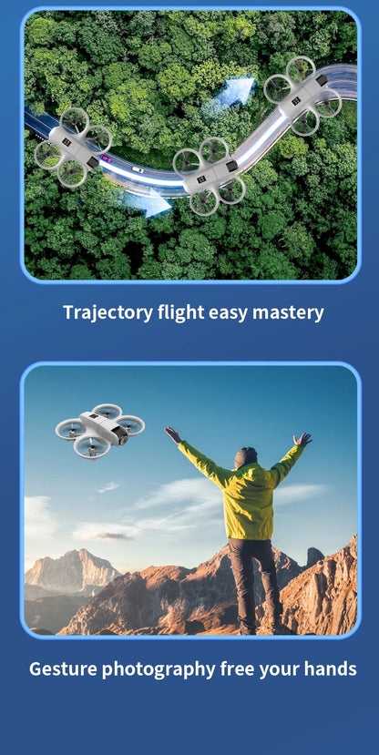 Mini Dron H135 4K Profesional con Cámara Dual, Modo Sin Cabeza, Evitación de Obstáculos, WiFi FPV, Dron 360 °   Helicóptero de Juguete RC Quadcopter