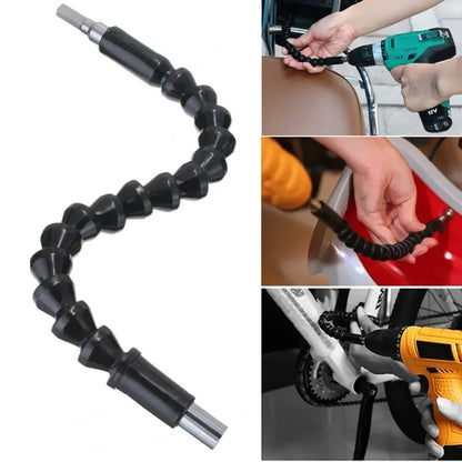 Destornillador curvo de 295mm y 360 grados, adaptador Universal, varilla de extensión, broca, eje Flexible, taladro manual eléctrico, herramienta eléctrica, 1 ud.