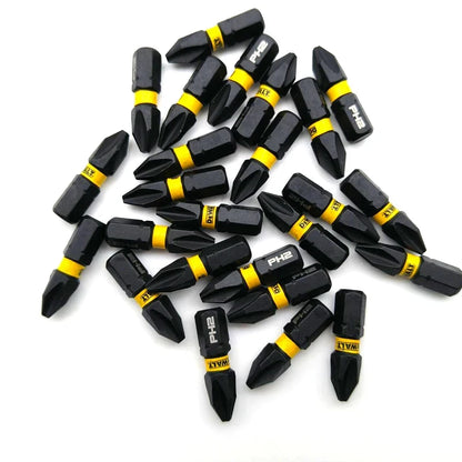 DEWALT DT70555T FLEXTORQ PH2 25mm Impact Screwdriver Bit Set, 25 Pieces, with Mini Storage Box, Fasteners, and Power Tool Accessories