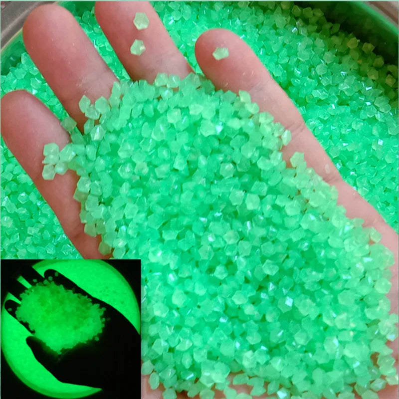 Luminous Sand Glow In Dark Stone Pebble Garden Yard Outdoor Path Lawn Decoration Fish Tank Aquarium Home DIY Decor 3-5mm