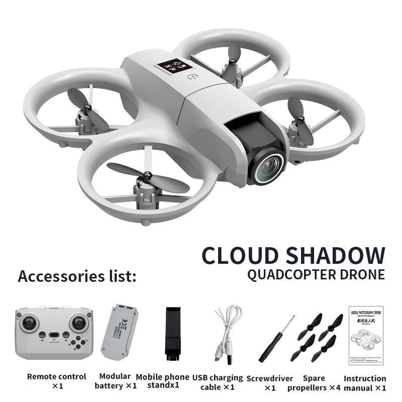 Mini Dron H135 4K Profesional con Cámara Dual, Modo Sin Cabeza, Evitación de Obstáculos, WiFi FPV, Dron 360 °   Helicóptero de Juguete RC Quadcopter