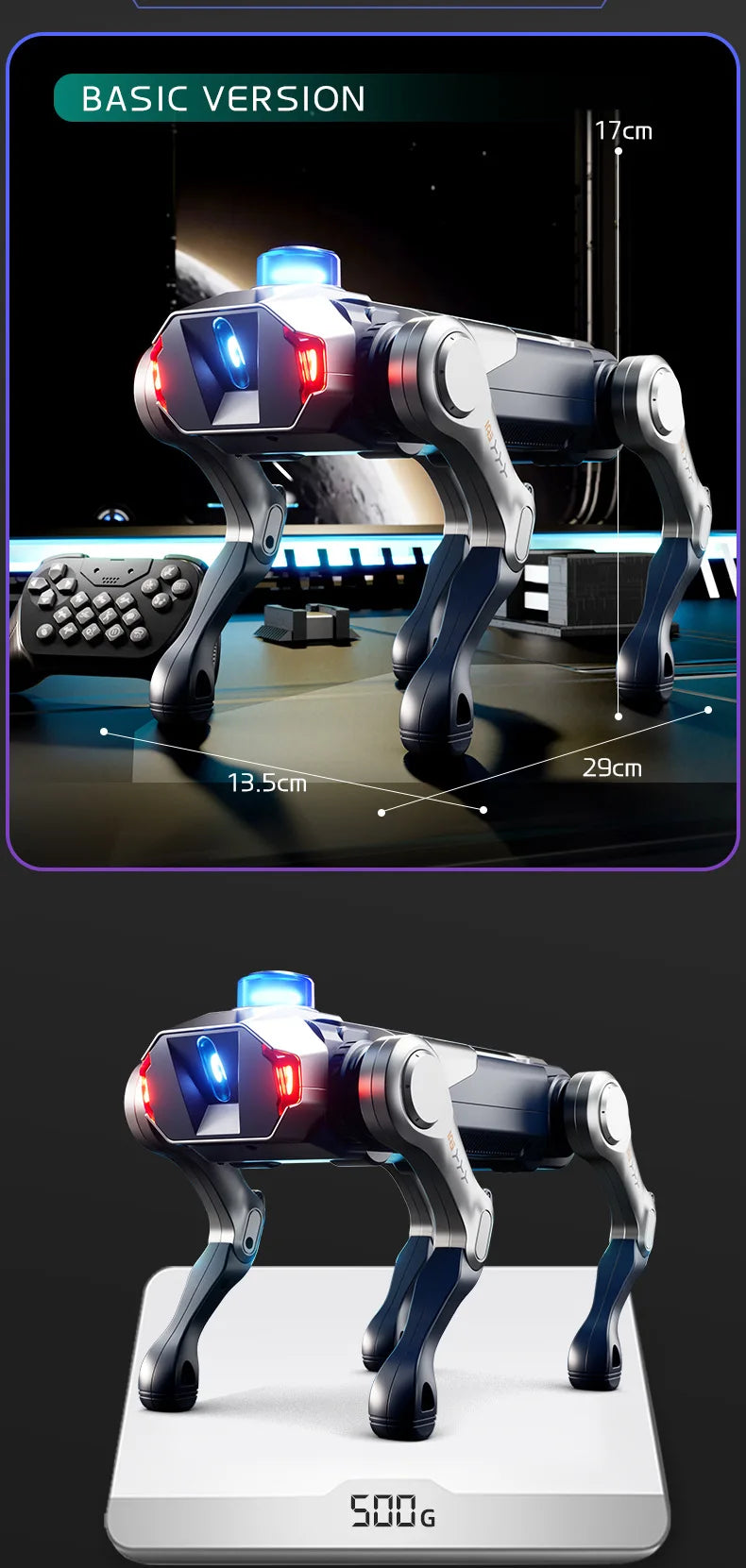 Jjrc Nuevo Perro Robot Interactivo Inteligente con Control Remoto, Canta, Baila y Programable, Mascota Electrónica, Juguete Transfronterizo