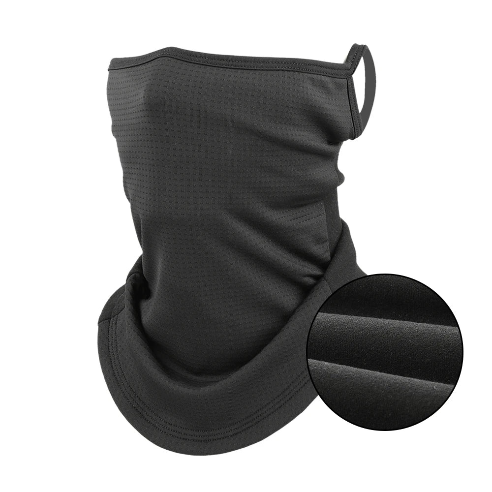 Men Summer Sports Black Mesh Ice Silk Bandana Running Tube Scarf Hiking Ski Fishing Hunting Cycling Snowboard Soft Scarves Women