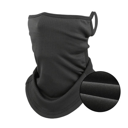 Men Summer Sports Black Mesh Ice Silk Bandana Running Tube Scarf Hiking Ski Fishing Hunting Cycling Snowboard Soft Scarves Women