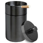 Portable Car Ashtray with Lid Stainless Steel Smokelss Ash Tray Detachable Windproof Ashtray for Auto Outdoor Mini Car Trash Can