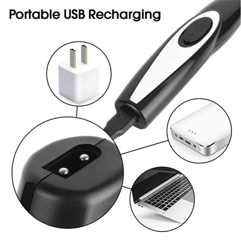 Electric Pet Clipper Grooming Kit for Dogs, Rechargeable Trimmer for Cat Hair Removal, Professional Grooming Set