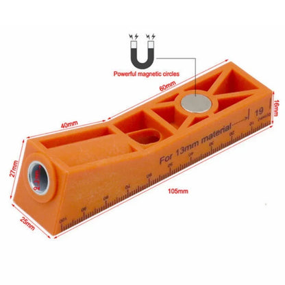 Pocket Hole Jig Oblique Hole Drill Guide Locator, Woodworking Angle Hole Punch Positioner for Furniture Joint DIY Carpentry