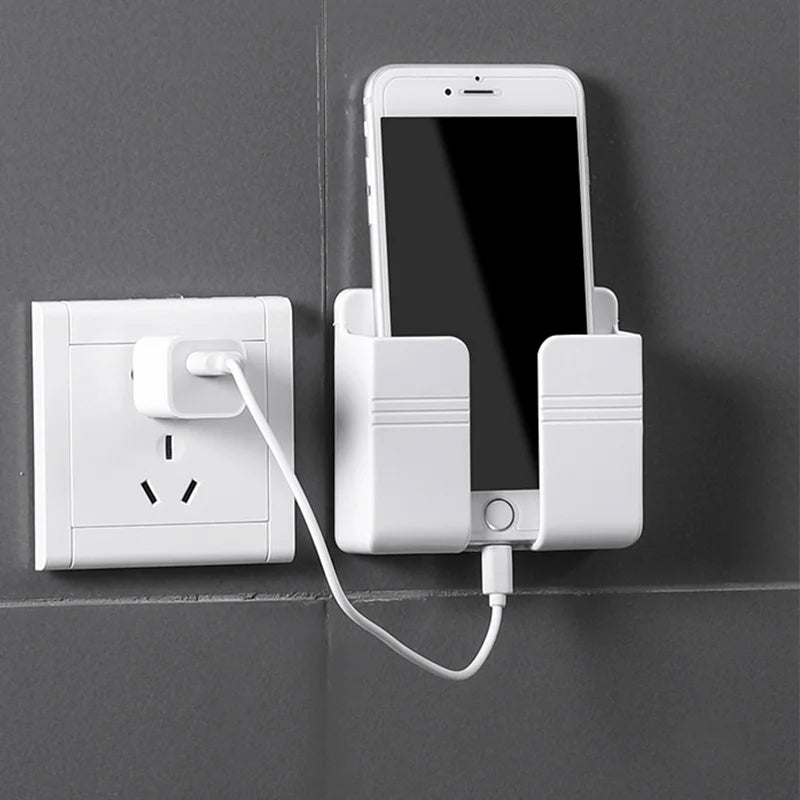 4/2/1 PCS No Drill Adhesive Wall Storage Box For Storing TV And Air Conditioner Remotes Bedside Phone Charging And Display Stand