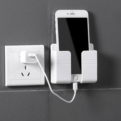 4/2/1 PCS No Drill Adhesive Wall Storage Box For Storing TV And Air Conditioner Remotes Bedside Phone Charging And Display Stand