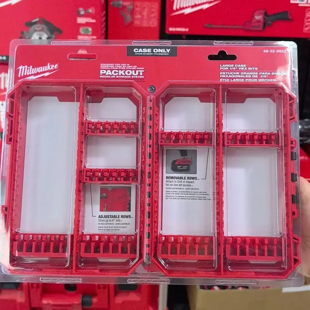 Milwaukee Heavy-Duty Impact Drill Bit Kit 1/4" Hex Magnetic Screwdriver Bits Organized in Portable Storage Case