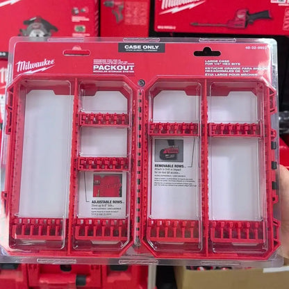 Milwaukee Heavy-Duty Impact Drill Bit Kit 1/4" Hex Magnetic Screwdriver Bits Organized in Portable Storage Case